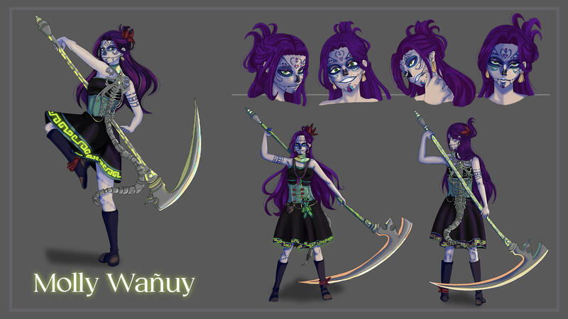 Molly Wanuy est un personnage proche de la mort et des tradition Astèque. Mieux vaut ne pas croiser sa route